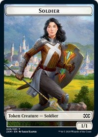 Soldier // Squirrel Double-sided Token [Double Masters Tokens] | Eastridge Sports Cards & Games