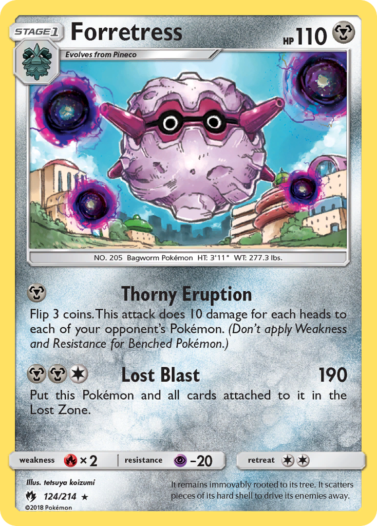 Forretress (124/214) [Sun & Moon: Lost Thunder] | Eastridge Sports Cards & Games