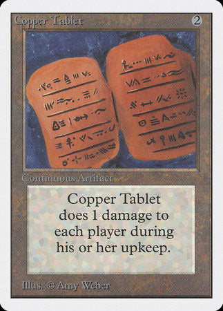 Copper Tablet [Unlimited Edition] | Eastridge Sports Cards & Games