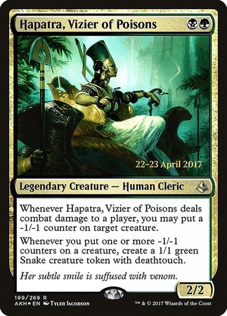Hapatra, Vizier of Poisons [Amonkhet Promos] | Eastridge Sports Cards & Games