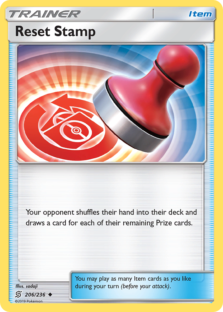 Reset Stamp (206/236) [Sun & Moon: Unified Minds] | Eastridge Sports Cards & Games