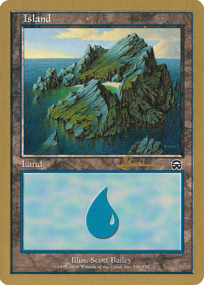 Island (ar336a) (Antoine Ruel) [World Championship Decks 2001] | Eastridge Sports Cards & Games