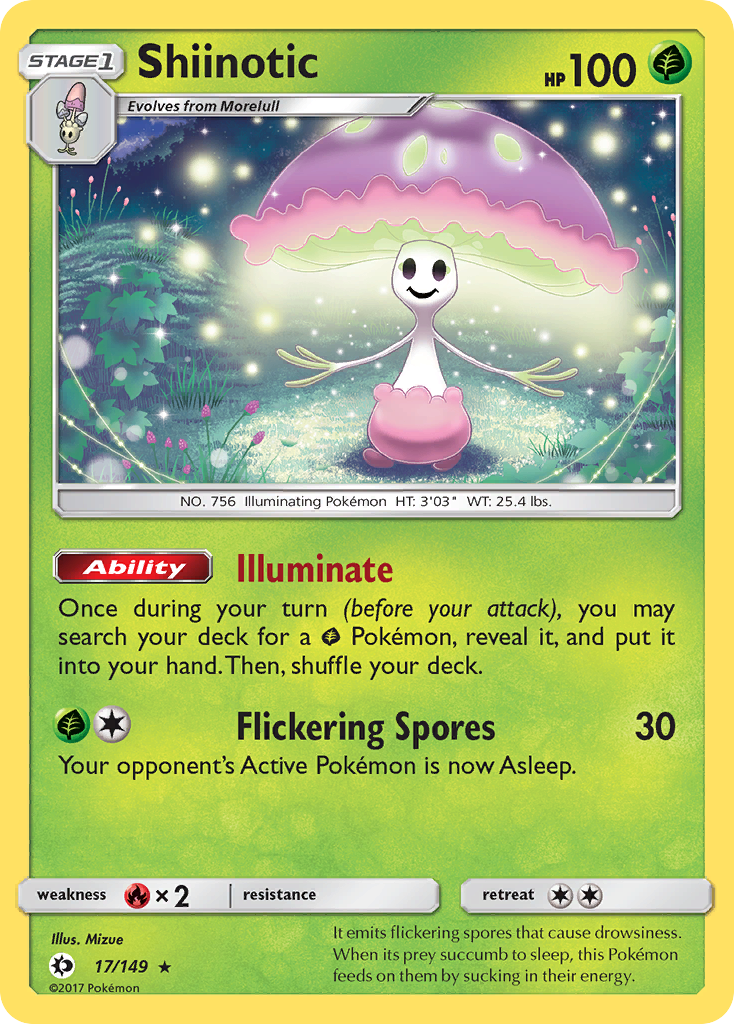 Shiinotic (17/149) [Sun & Moon: Base Set] | Eastridge Sports Cards & Games