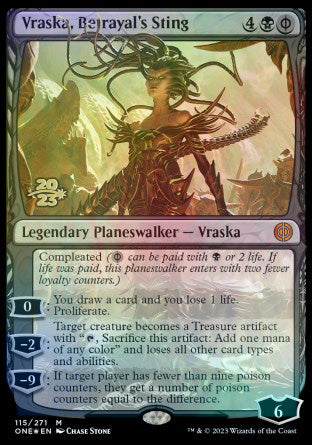 Vraska, Betrayal's Sting [Phyrexia: All Will Be One Prerelease Promos] | Eastridge Sports Cards & Games