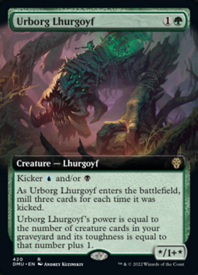 Urborg Lhurgoyf (Extended Art) [Dominaria United] | Eastridge Sports Cards & Games