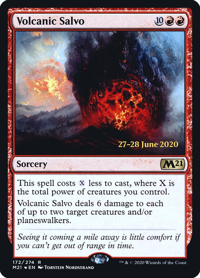 Volcanic Salvo  [Core Set 2021 Prerelease Promos] | Eastridge Sports Cards & Games