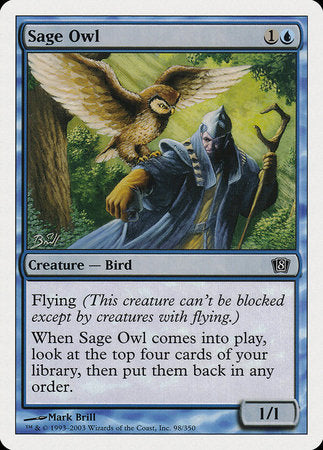 Sage Owl [Eighth Edition] | Eastridge Sports Cards & Games