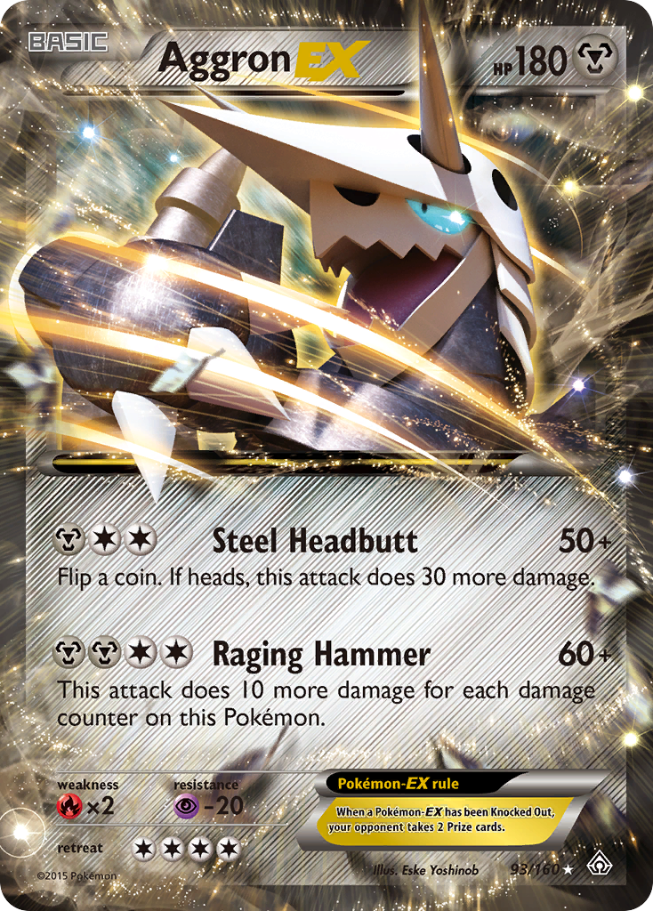 Aggron EX (93/160) [XY: Primal Clash] | Eastridge Sports Cards & Games