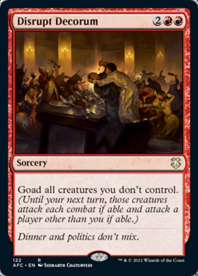 Disrupt Decorum [Dungeons & Dragons: Adventures in the Forgotten Realms Commander] | Eastridge Sports Cards & Games