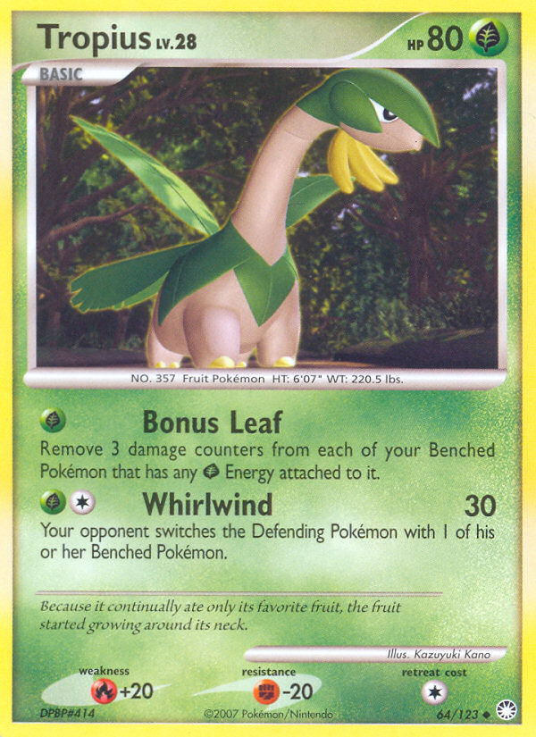 Tropius (64/123) [Diamond & Pearl: Mysterious Treasures] | Eastridge Sports Cards & Games