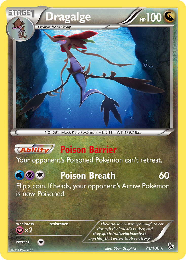 Dragalge (71/106) [XY: Flashfire] | Eastridge Sports Cards & Games