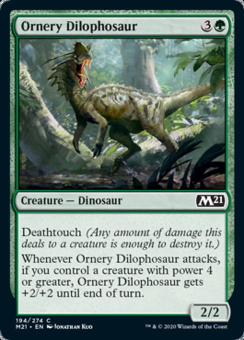 Ornery Dilophosaur [Core Set 2021] | Eastridge Sports Cards & Games