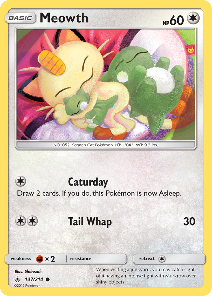 Meowth (147/214) [Sun & Moon: Unbroken Bonds] | Eastridge Sports Cards & Games