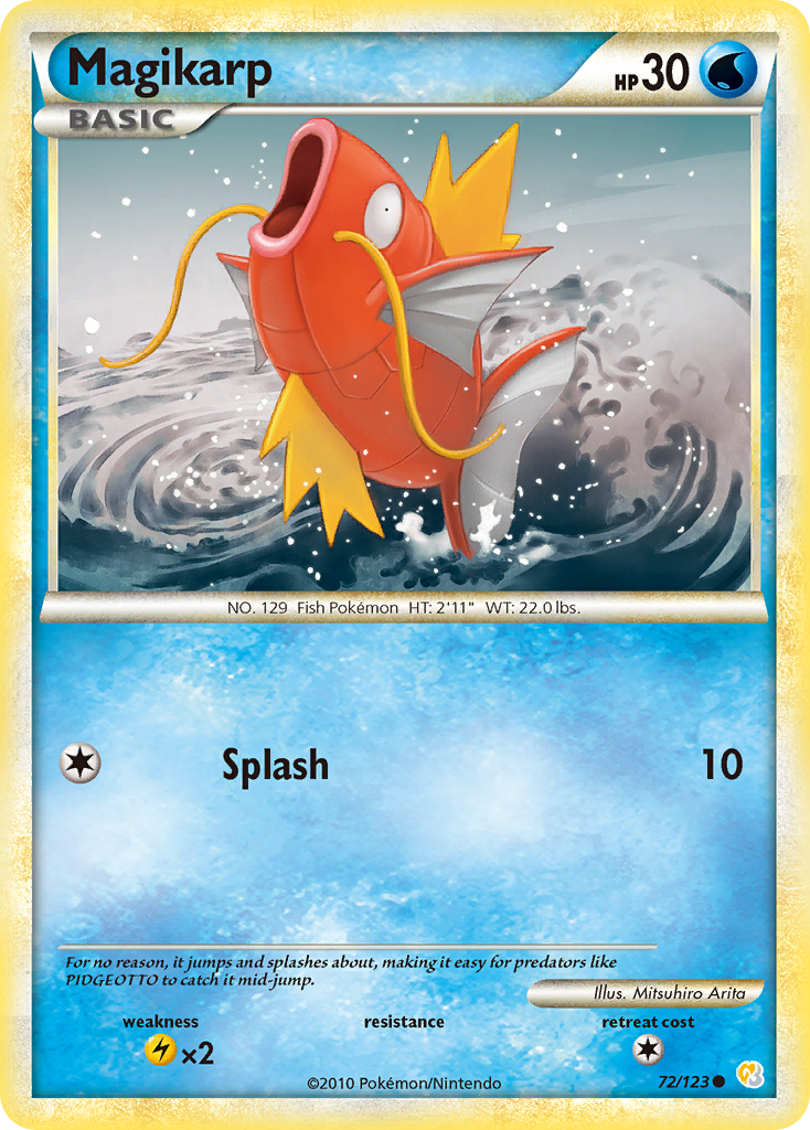 Magikarp (72/123) [HeartGold & SoulSilver: Base Set] | Eastridge Sports Cards & Games