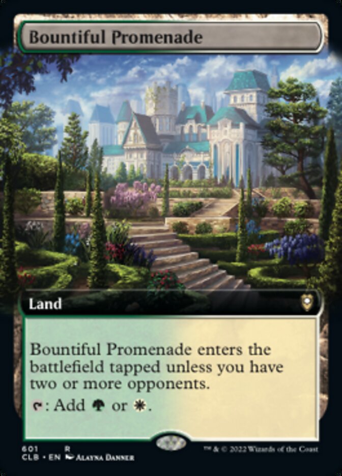 Bountiful Promenade (Extended Art) [Commander Legends: Battle for Baldur's Gate] | Eastridge Sports Cards & Games