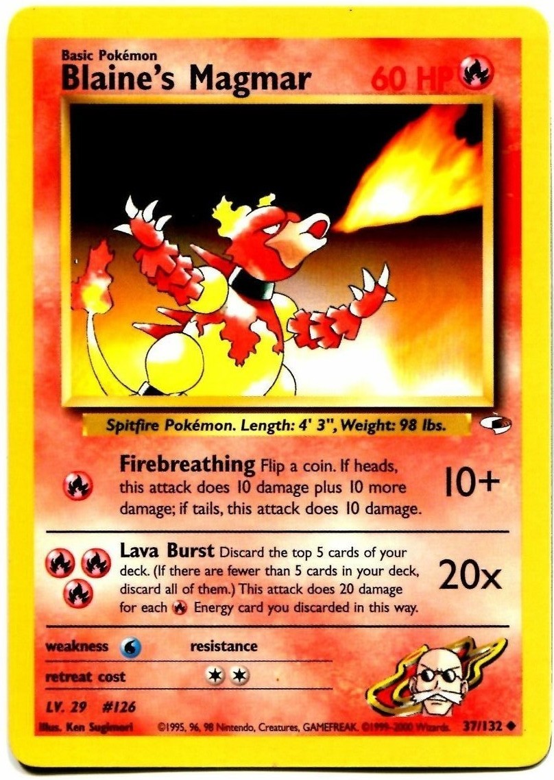 Blaine's Magmar (37/132) [Gym Heroes Unlimited] | Eastridge Sports Cards & Games