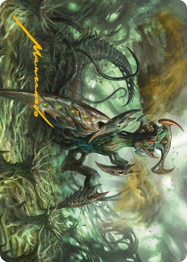 Zopandrel, Hunger Dominus Art Card (Gold-Stamped Signature) [Phyrexia: All Will Be One Art Series] | Eastridge Sports Cards & Games