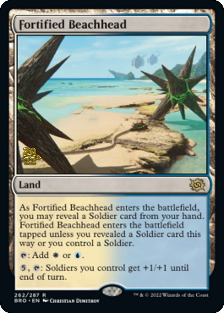 Fortified Beachhead [The Brothers' War: Prerelease Promos] | Eastridge Sports Cards & Games