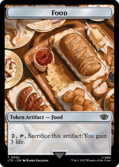 Ballistic Boulder // Food (0022) Double-Sided Token (Surge Foil) [The Lord of the Rings: Tales of Middle-Earth Tokens] | Eastridge Sports Cards & Games