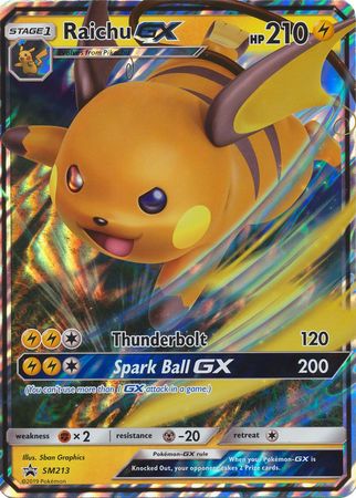 Raichu GX (SM213) (Jumbo Card) [Sun & Moon: Black Star Promos] | Eastridge Sports Cards & Games