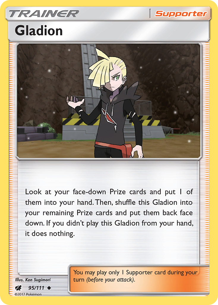 Gladion (95/111) [Sun & Moon: Crimson Invasion] | Eastridge Sports Cards & Games