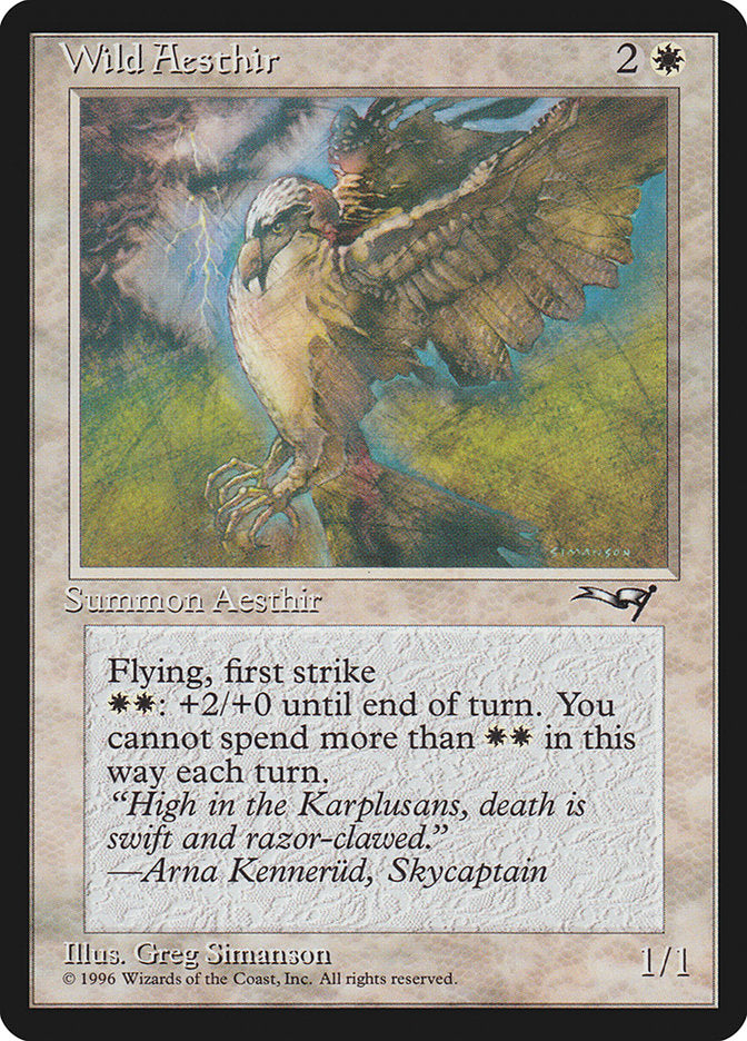 Wild Aesthir (Lightning Background) [Alliances] | Eastridge Sports Cards & Games