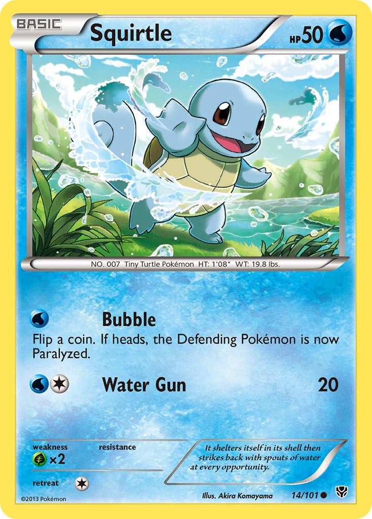 Squirtle (14/101) [Black & White: Plasma Blast] | Eastridge Sports Cards & Games