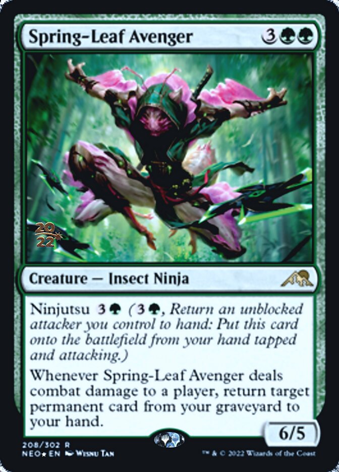 Spring-Leaf Avenger [Kamigawa: Neon Dynasty Prerelease Promos] | Eastridge Sports Cards & Games