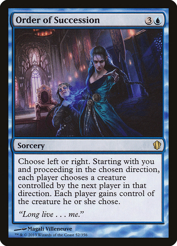 Order of Succession [Commander 2013] | Eastridge Sports Cards & Games