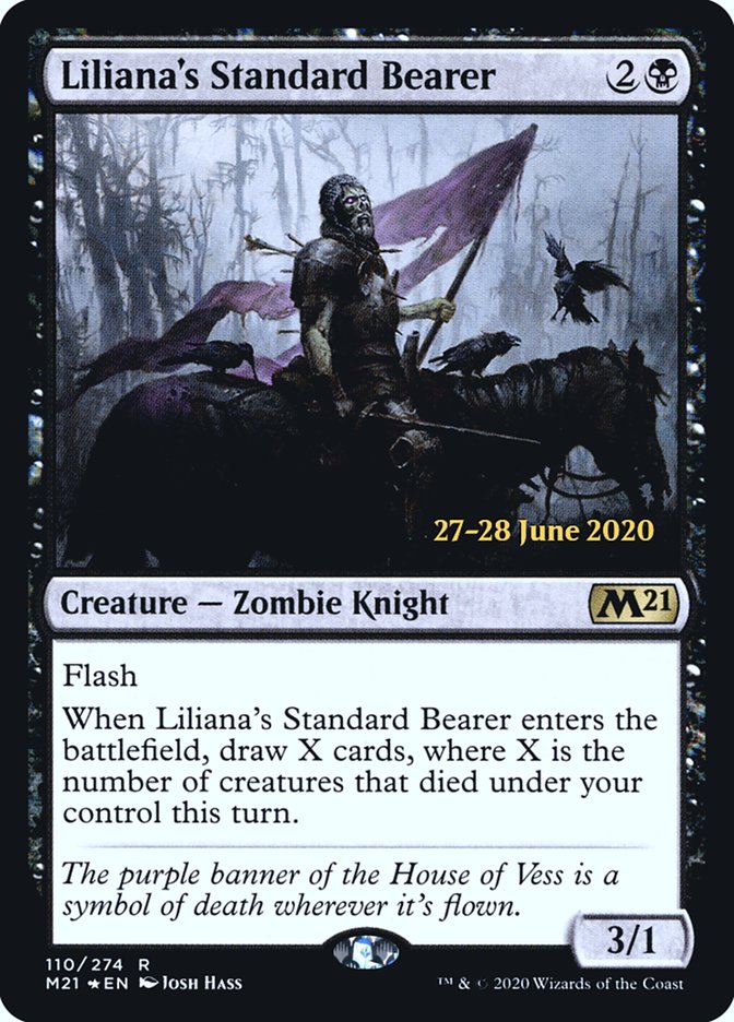Liliana's Standard Bearer  [Core Set 2021 Prerelease Promos] | Eastridge Sports Cards & Games