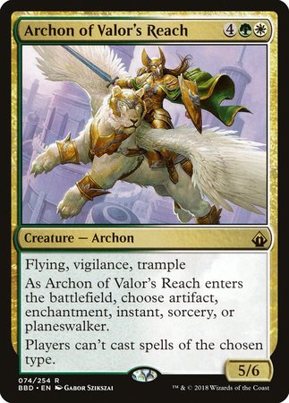 Archon of Valor's Reach [Battlebond] | Eastridge Sports Cards & Games