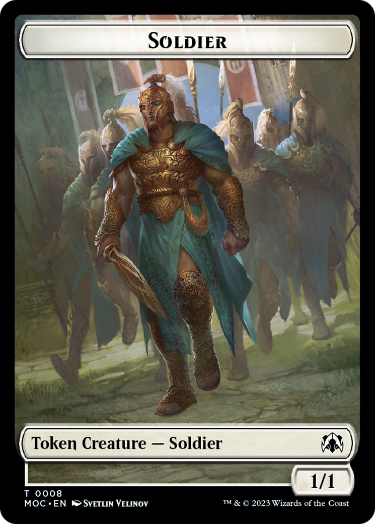 Soldier // Insect Double-Sided Token [March of the Machine Commander Tokens] | Eastridge Sports Cards & Games