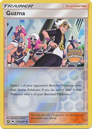 Guzma (115a/147) (Regional Championship Promo) [Sun & Moon: Burning Shadows] | Eastridge Sports Cards & Games