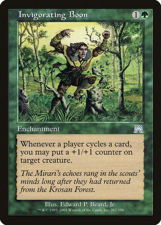 Invigorating Boon [Onslaught] | Eastridge Sports Cards & Games