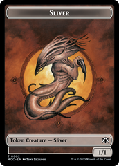 Goblin // Sliver Double-Sided Token [March of the Machine Commander Tokens] | Eastridge Sports Cards & Games