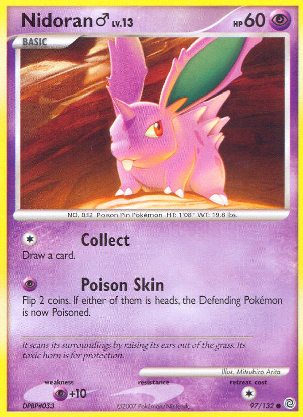 Nidoran (97/132) (Male) [Diamond & Pearl: Secret Wonders] | Eastridge Sports Cards & Games