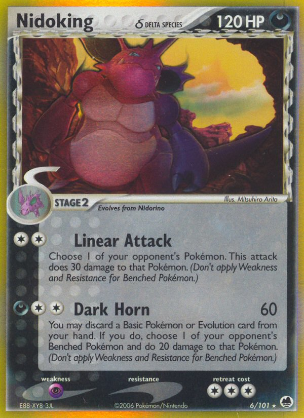 Nidoking (6/101) (Delta Species) [EX: Dragon Frontiers] | Eastridge Sports Cards & Games
