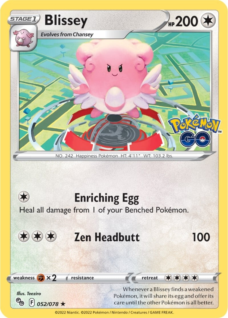 Blissey (052/078) [Pokémon GO] | Eastridge Sports Cards & Games