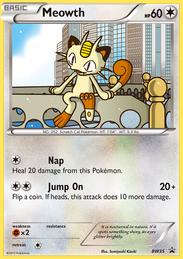 Meowth (BW35) [Black & White: Black Star Promos] | Eastridge Sports Cards & Games