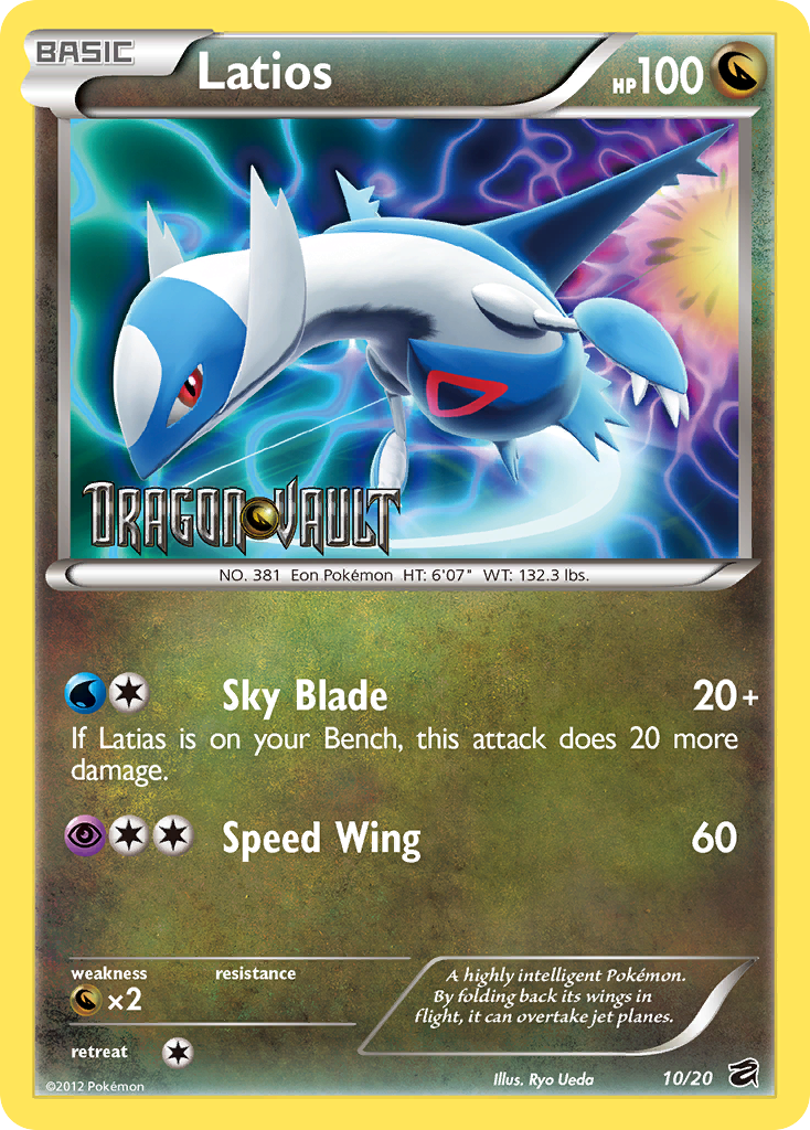 Latios (10/20) (Blister Exclusive) [Black & White: Dragon Vault] | Eastridge Sports Cards & Games