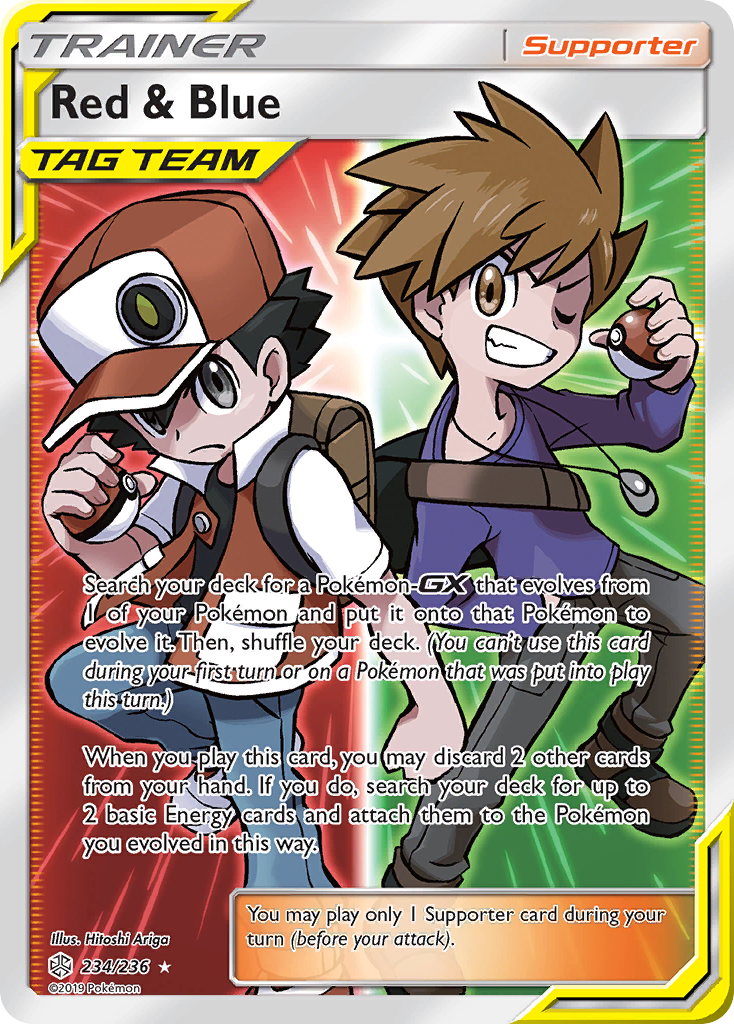 Red & Blue (234/236) [Sun & Moon: Cosmic Eclipse] | Eastridge Sports Cards & Games