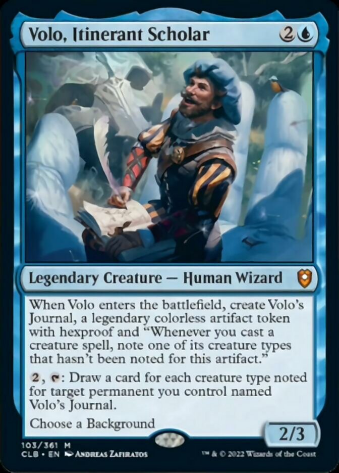 Volo, Itinerant Scholar [Commander Legends: Battle for Baldur's Gate] | Eastridge Sports Cards & Games