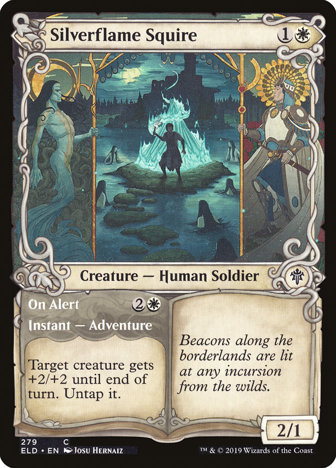 Silverflame Squire // On Alert (Showcase) [Throne of Eldraine] | Eastridge Sports Cards & Games