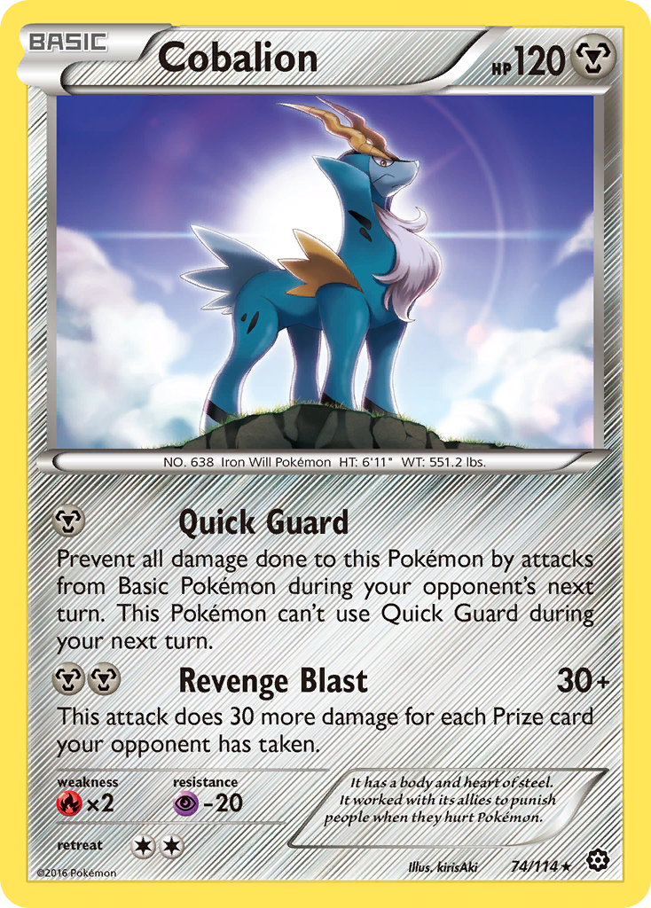 Cobalion (74/114) [XY: Steam Siege] | Eastridge Sports Cards & Games