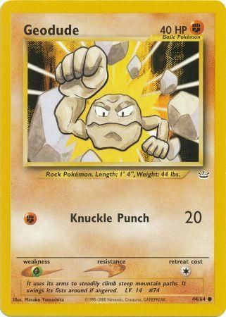 Geodude (44/64) [Neo Revelation Unlimited] | Eastridge Sports Cards & Games