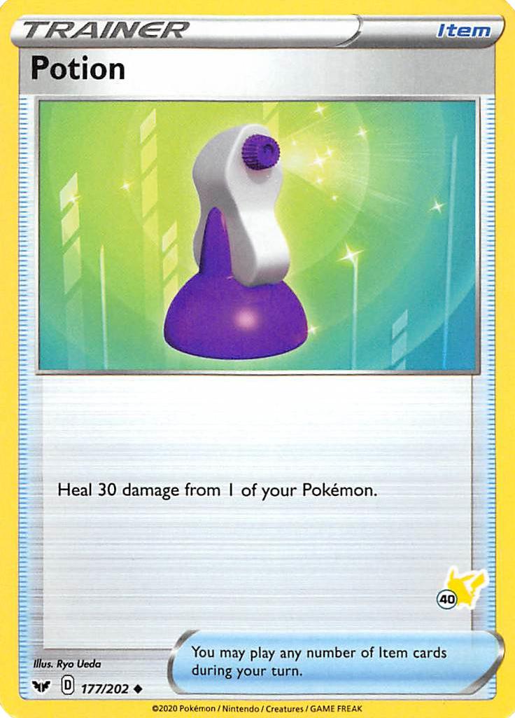 Potion (177/202) (Pikachu Stamp #40) [Battle Academy 2022] | Eastridge Sports Cards & Games