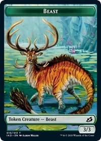 Beast // Human Soldier (004) Double-sided Token [Ikoria: Lair of Behemoths Tokens] | Eastridge Sports Cards & Games