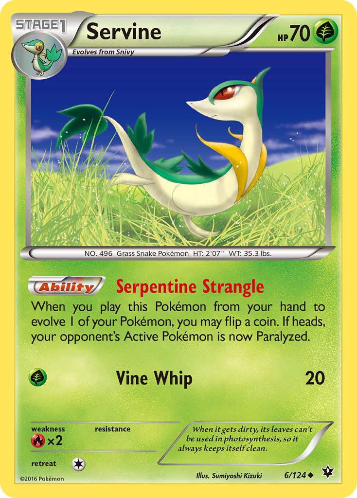 Servine (6/124) [XY: Fates Collide] | Eastridge Sports Cards & Games