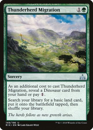Thunderherd Migration [Rivals of Ixalan] | Eastridge Sports Cards & Games