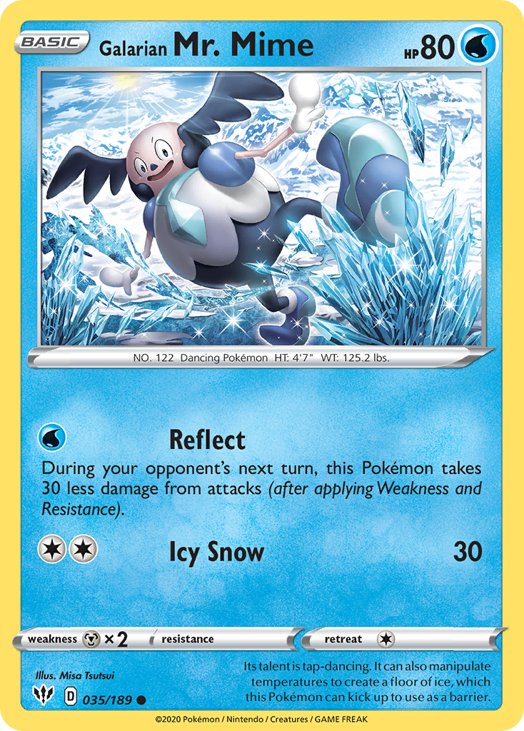 Galarian Mr. Mime (035/189) [Sword & Shield: Darkness Ablaze] | Eastridge Sports Cards & Games